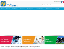 Tablet Screenshot of nordicscientific.com